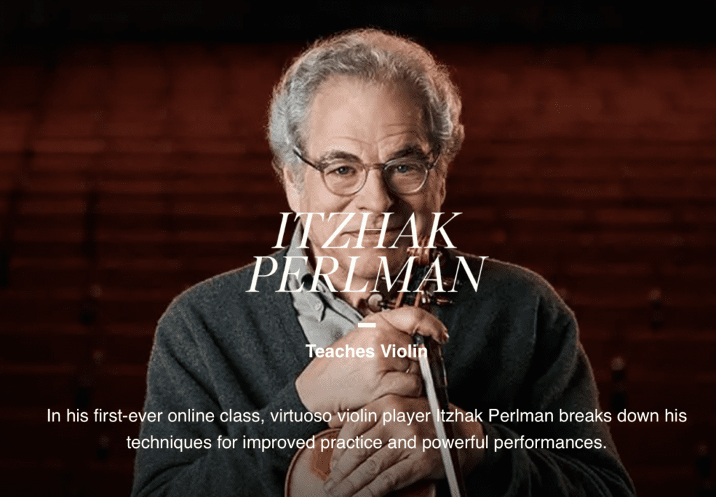 Itzhak Perlman Masterclass Gifts For Violinists 