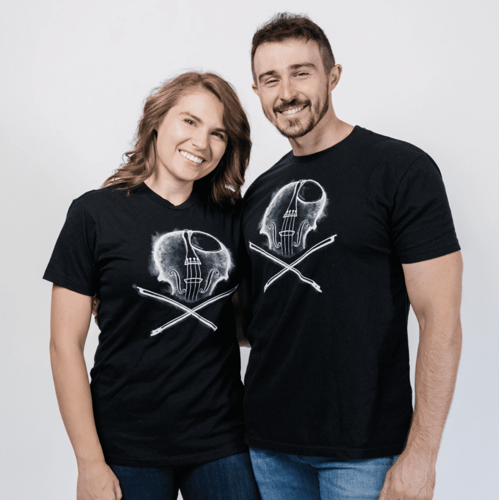 Gifts For Violinists Violin & Cross Bows T- Shirt